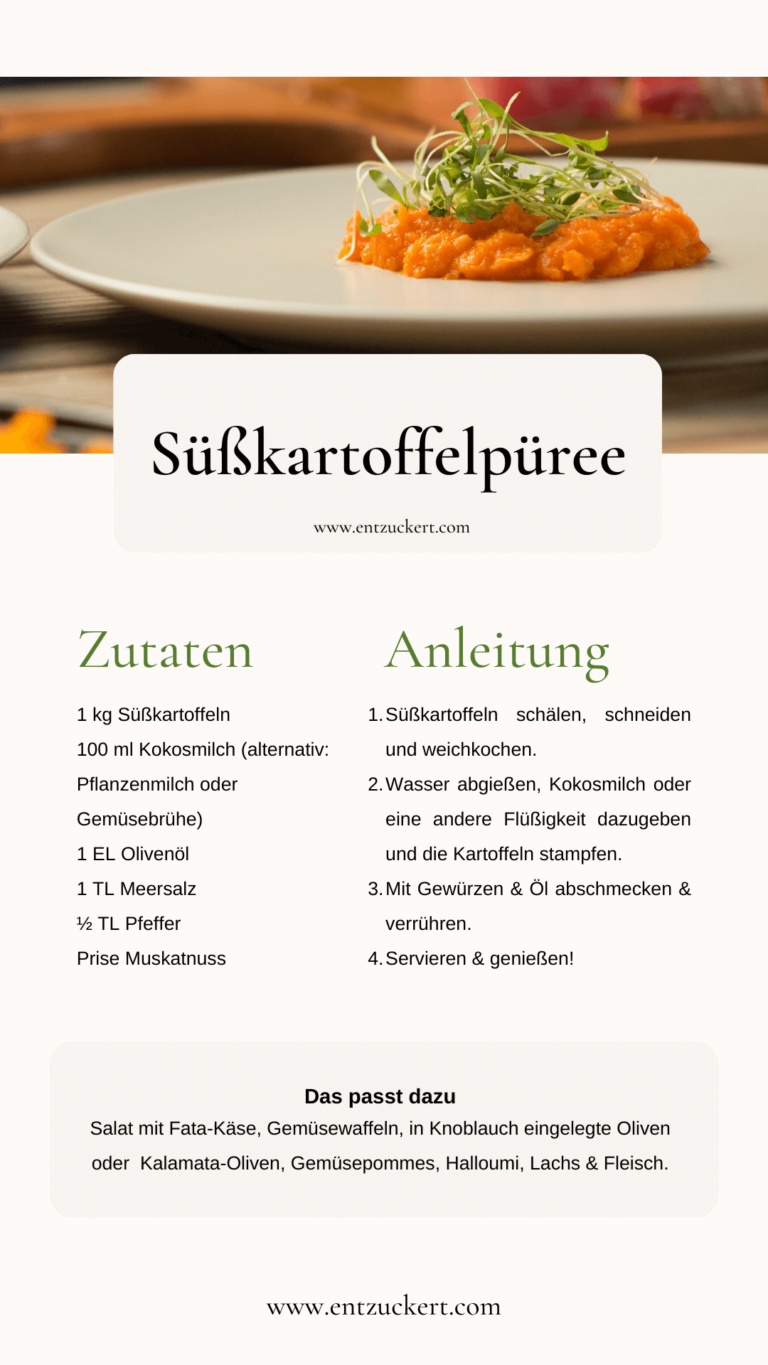 Süßkartoffelpüree-Rezept: Vegan &amp; cremig | Entzuckert